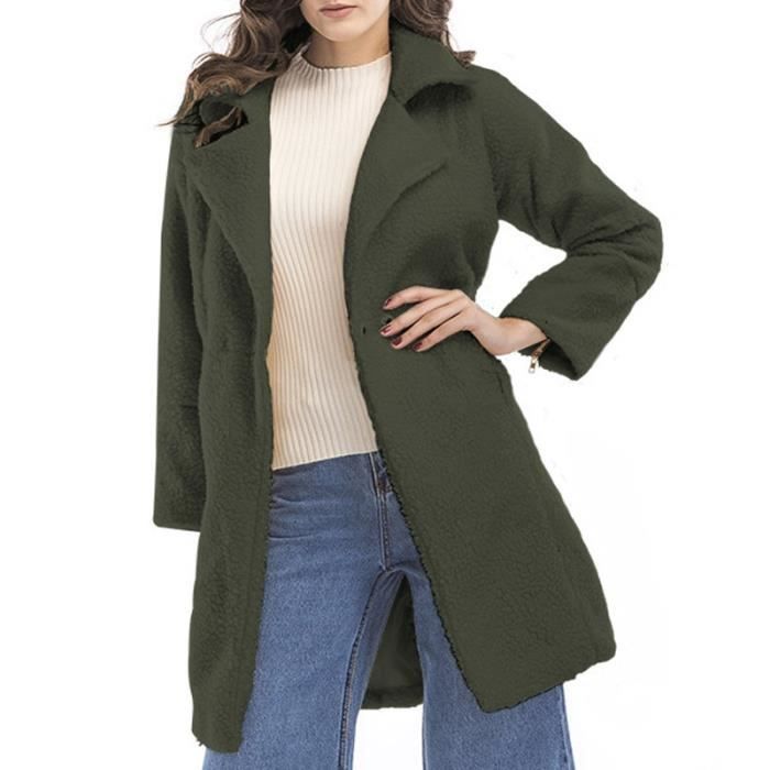 manteau laine et cachemire femme