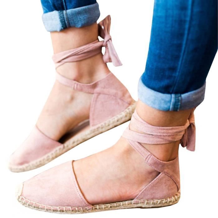 Sandales Romaines Femme - Talon 7cm, Fermeture éclair Dos, Style Européen - Taille 8