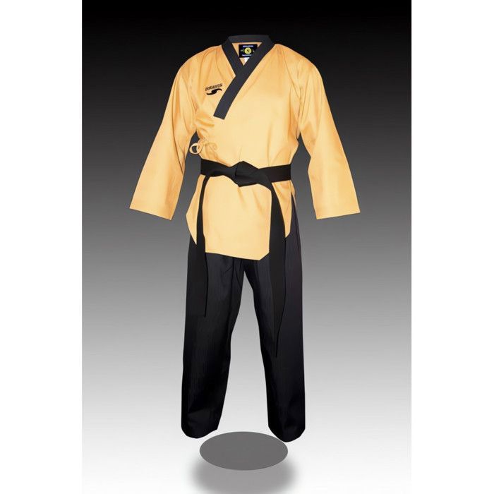 Dobok Poomsae Brodé Garçon Col Y - Tenue Taekwondo Enfant Léger Polyester/Coton - Idéal Compétition Poomsae