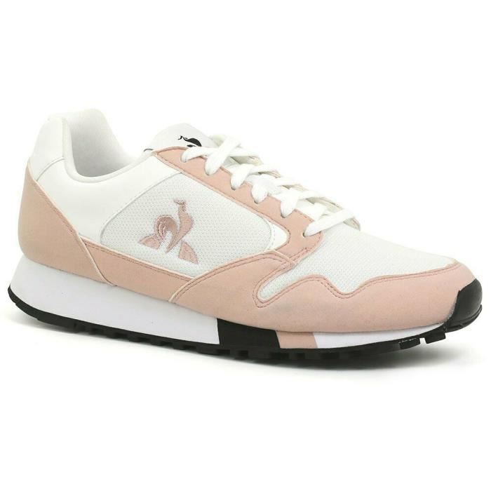 Chaussures de lifestyle femme Le Coq Sportif Manta Retro Blanc/rose  clair/noir - Cdiscount Chaussures
