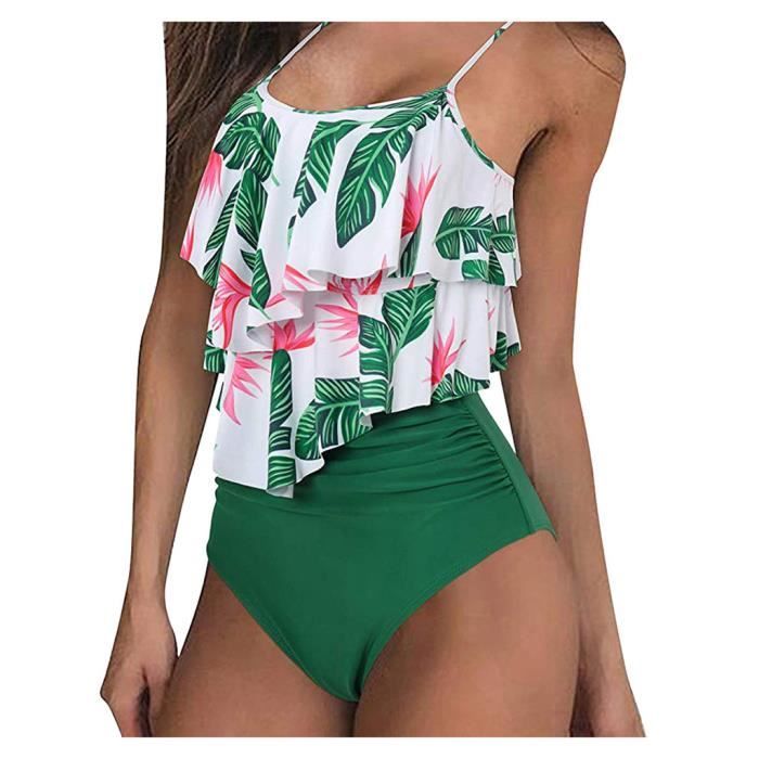 maillot de bain volant femme