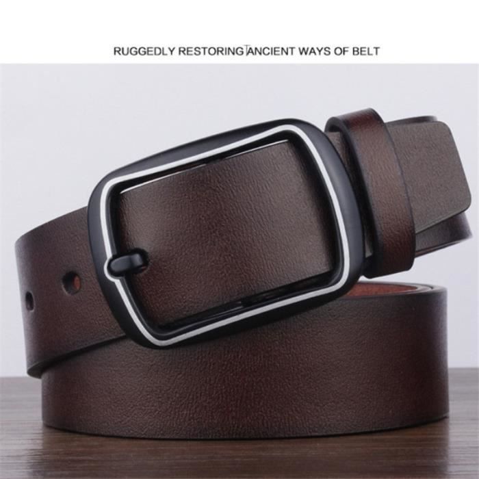 CEINTURE Homme - Nouvelle ceinture homme rétro all-match - dark marron
