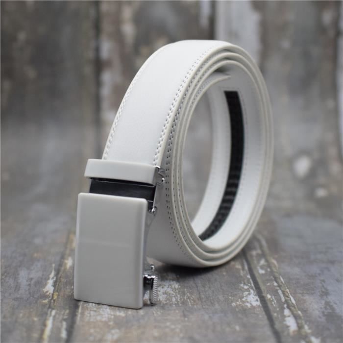 Ceinture hommes - en cuir avec boucle automatique pour homme,une