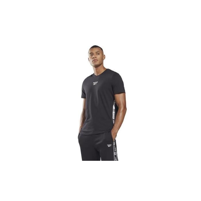 T-shirt REEBOK Tape Tee Noir - Homme/Adulte