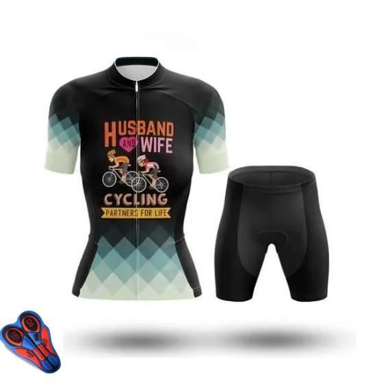 Maillot Vélo Respirant Maillot Cyclisme Femme JPOJPO - Manches Courtes, 3 Poches, Bandes Réfléchissantes - Tissu Respirant Sport Féminin été