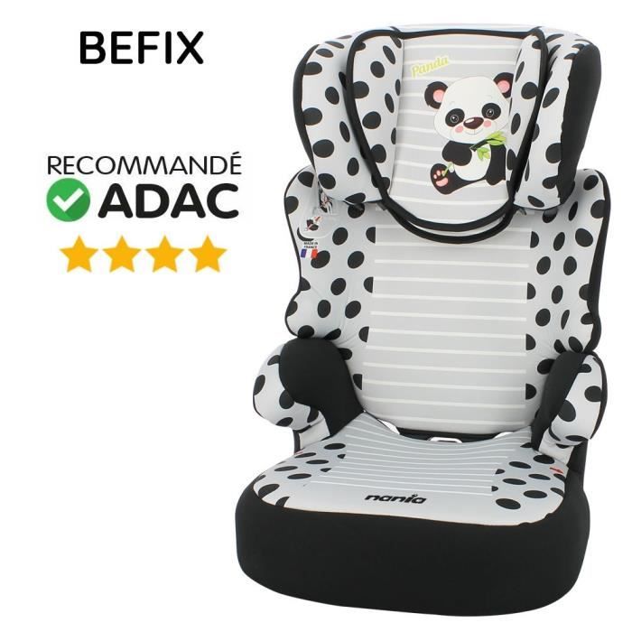 NANIA Siège Auto Befix Panda Groupe 2-3 Gris - Achat / Vente siège auto NANIA  Befix Panda Gr2-3 Gris - Cdiscount