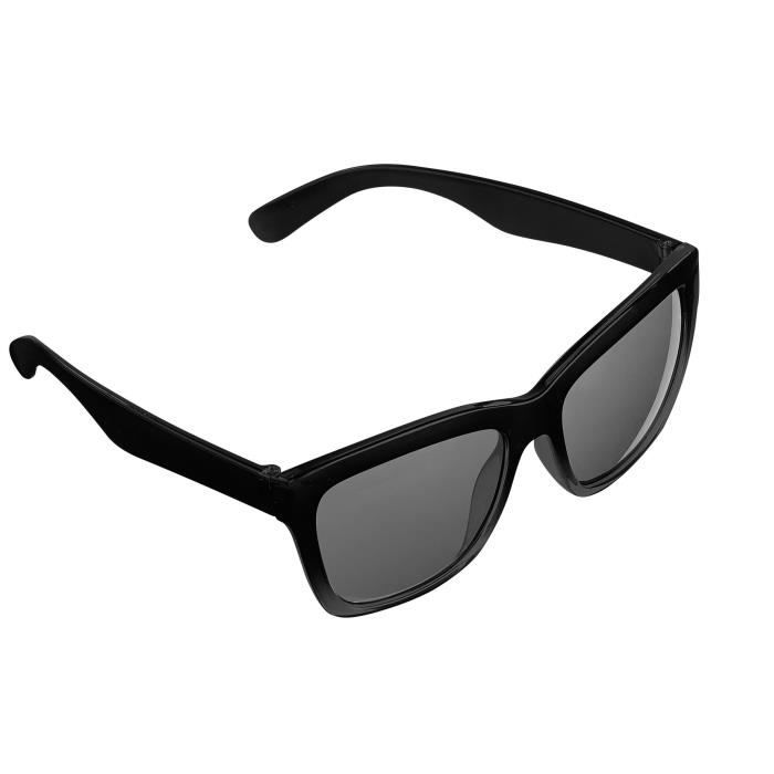 Lunettes de soleil PEARL Ronde Categorie 2 Noir Tendance Monture en plastique Protection UV 400 Achat Vente lunettes de soleil Mixte Adulte Noir Cdiscount