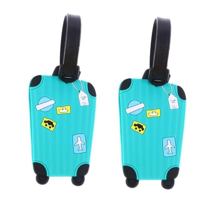 2 pièces Simple pratique étiquette de bagage étiquettes de bagages accessoires de voyage pour sac VALISE OU BAGAGE VENDU SEUL