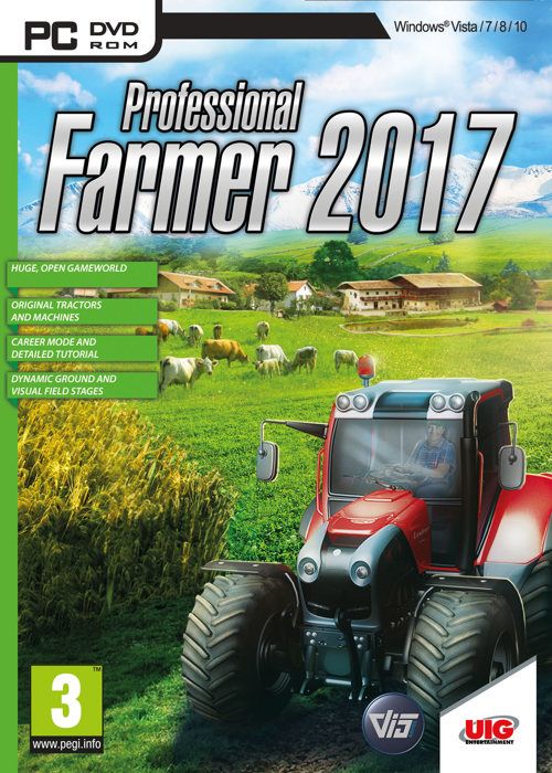 Jeu vidéo UIG Professional Farmer 2017 Simulation de gestion agricole PC PEGI 3+
