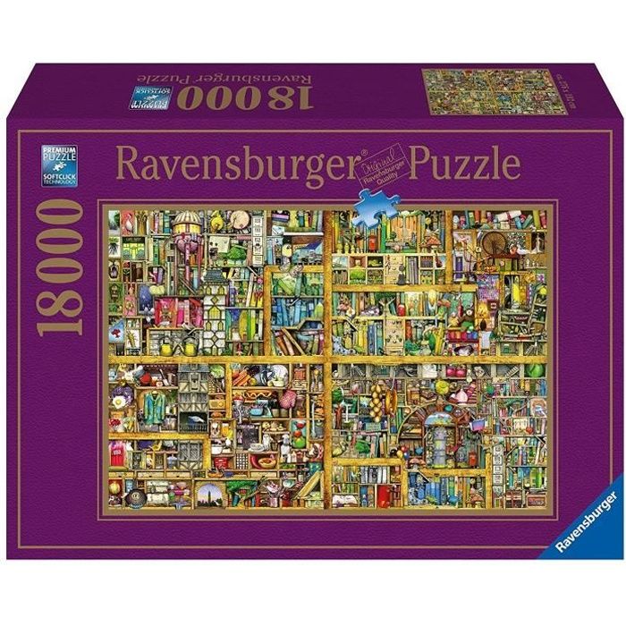Puzzle 18000 pièces : Magical Bookcase Thompson Ravensburger France - vue 2