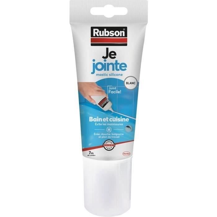 Mastic bain et cuisine Rubson - Tube 150 ml - Blanc