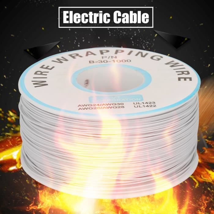 Câble Électrique 3x0.5mm² - 5 Mètres Noir - Fil Souple Pour Installation Basse Tension