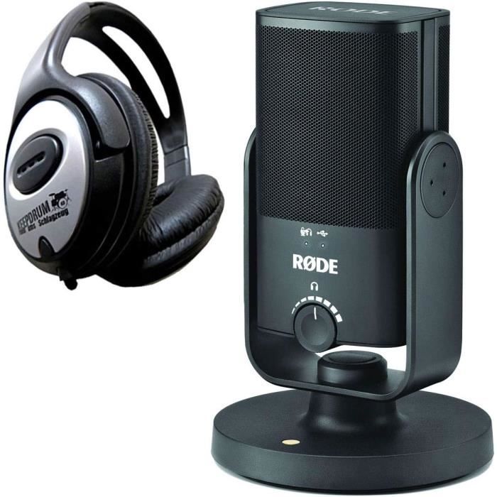 Microphone à Condensateur Pour PC - Kit Complet Avec Trépied, Antichoc, Filtre - Streaming, Gaming, Podcast