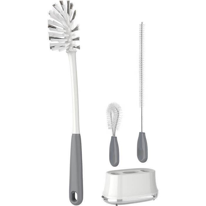 Ensemble De Brosses à Bouteilles électriques Avec 2 Vitesses Brosse Nettoyage Bouteilles Montage Mural Tanche Ip65 Nettoie En Profondeur Les