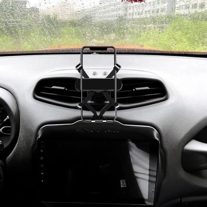 Support Téléphone Pour Jeep Wrangler JL & Gladiator JT 2018-2023 - Fixation Dash, Installation Facile Sans Perçage