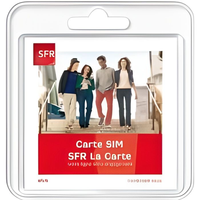 Carte SIM Prépayée SFR La Carte 10 euros de crédit inclus