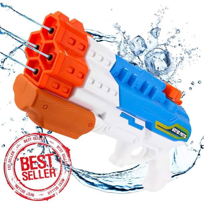 JOYIN 3 en 1 Pistolet à Eau Haute Capacité Super Soaker Blaster Jouet