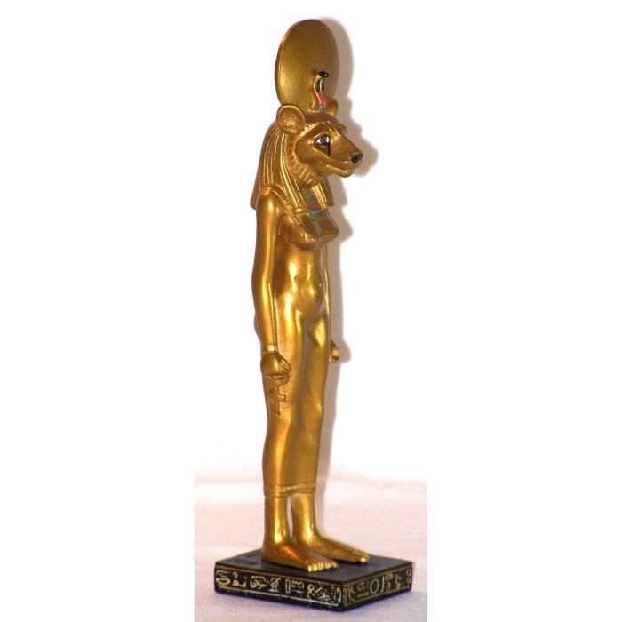 TRANGSOOG Statue de la déesse égyptienne Sekhmet Assise sur Le trône Mini Figurine de Collection Noir 9,7 cm TRANGSOOG Statue de la déesse égyptienne Sekhmet Assise sur Le trône Mini Figurine de Collection Noir 9,7 cm