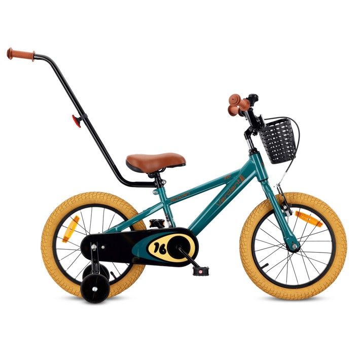 Vélo Enfant - Verdant Bike - Roues 16 - 4 à 6 ans - panier - garde-chaîne - cloche - Vert