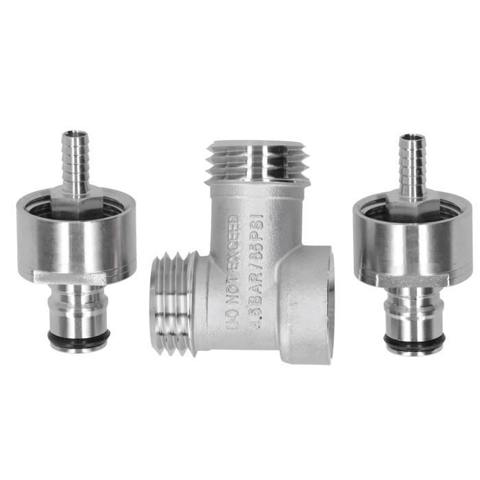 Connecteur Poussoir Déconnexion à Bille 5/16" Pour Fût Bière - Capuchon Carbonatation - PBT Et Acier Inox