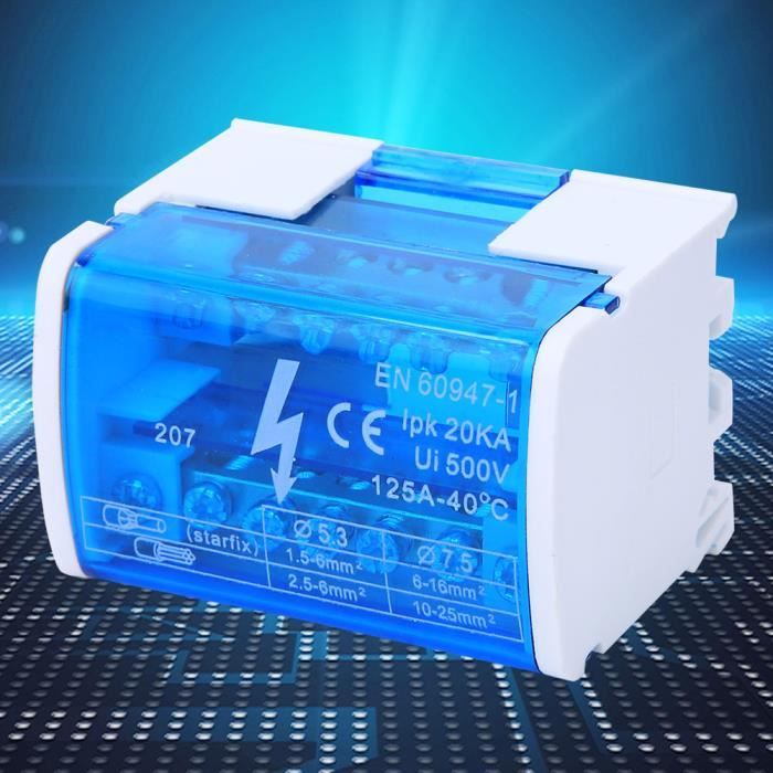 Tbest Terminal Block Junction Box, Single Phase Flame Retardant Housing