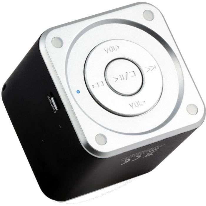 MUSICMAN BT-X2 Mini Enceinte Bluetooth avec transmission audio sans fil Noire