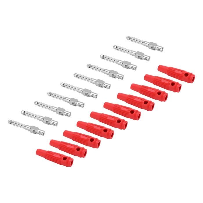 Fiches Banane U33 4 Mm Sans Soudure – Connecteurs Pour Tests électriques Et Câbles Haute Fréquence