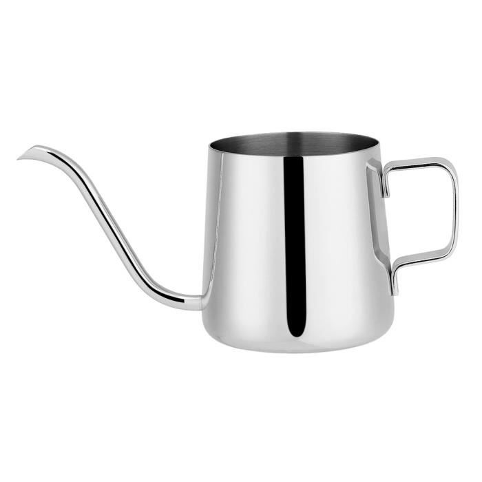 Bouilloire à Café Goutte à Goutte En Inox - Bec étroit Pour Un Contrôle Précis - Légère Et Maniable - Parfaite Pour Voyage Et Usage Manuel