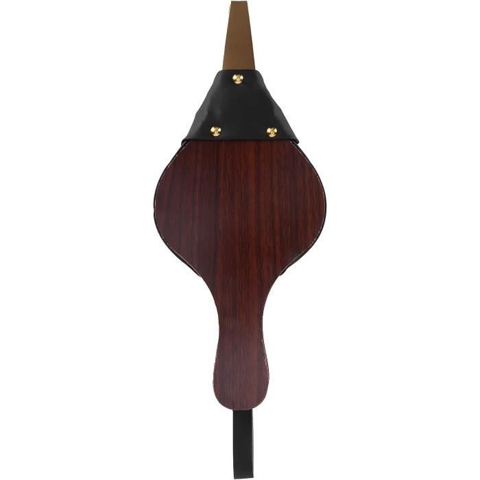 Soufflet De Cheminée En Cuir Et Bois - 49.2 X 20.1 Cm, Pour Attiser Le Feu (poêle, Barbecue, Cheminée) - 4