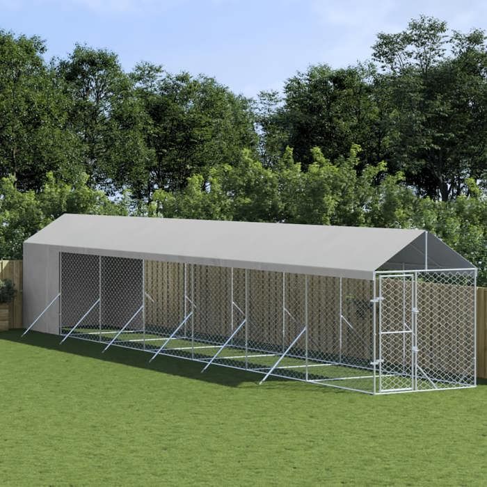 vidaXL Chenil d'Extérieur avec Toit 2x14x2.5
