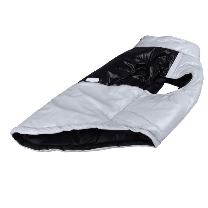 Meilleurs prix pour Vvikizy Manteau de chien Manteau pour chien chaud imperméable réfléchissant doux animalerie jupe Gris argenté M pour 150-155cm