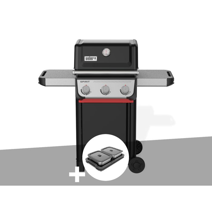 Barbecue à gaz Spirit E-310 + Kit de préparation et de service - Weber