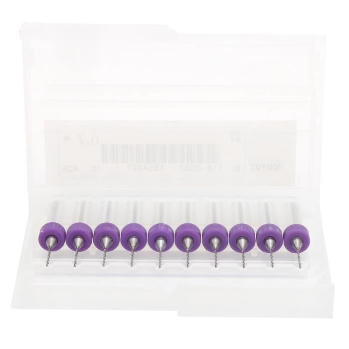 Kit 10 Forets 0.4mm Carbure De Tungstène Pour Nettoyage Buses Imprimante 3D