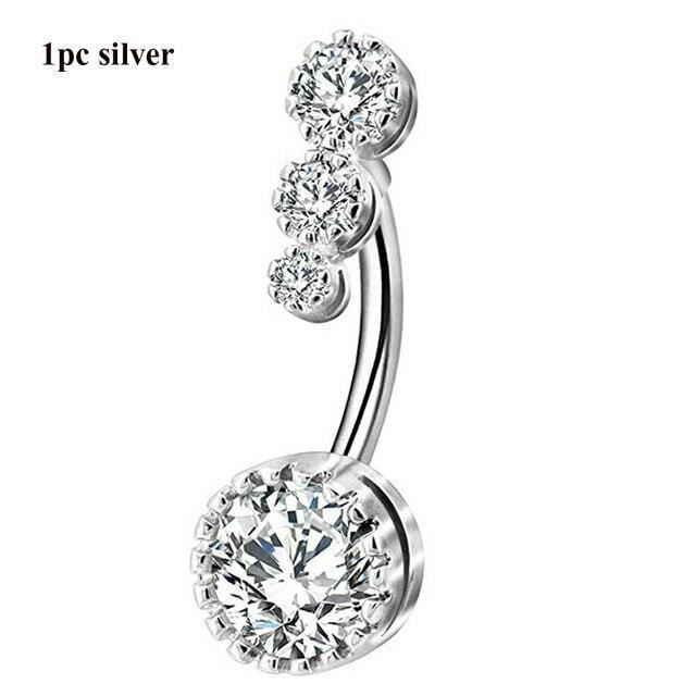 CM Crareesi Mania Piercing De Nombril En Acier Chirurgical