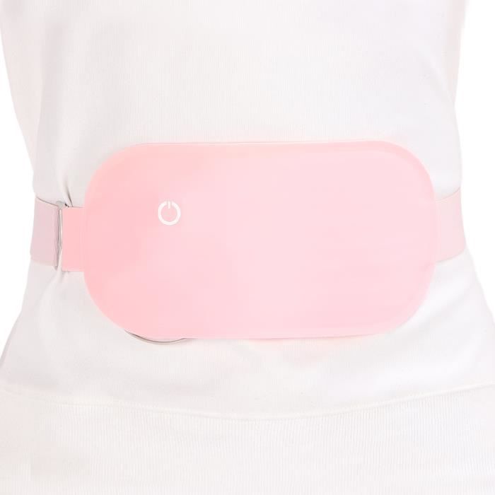 KARFUN Coussin Chauffant Menstruel Portable – 3 Niveaux Chaleur + 3 Modes Massage Vibration, Sans Fil, Soulage Crampes & Douleurs Abdominales