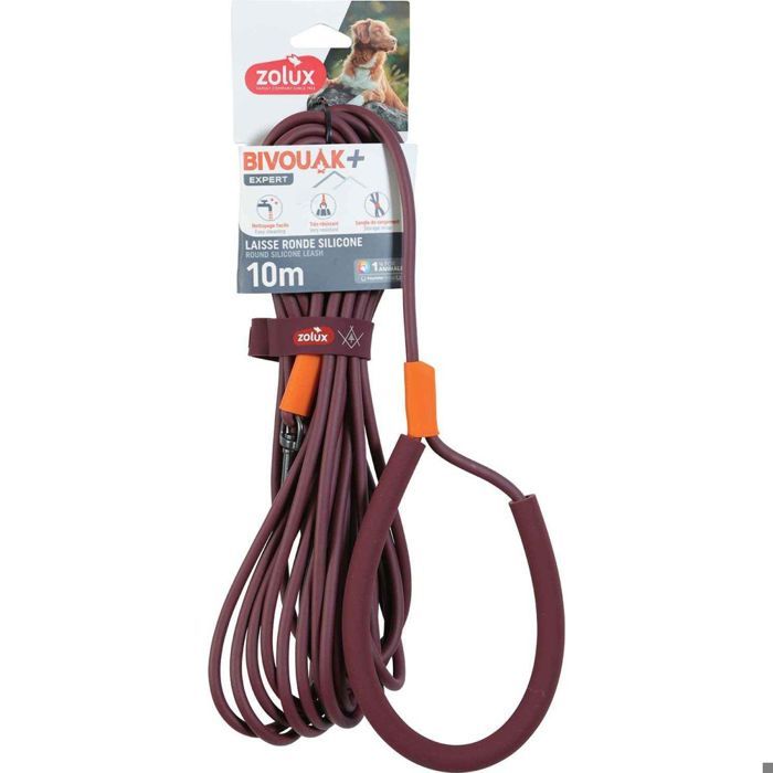 Longe - ZOLUX - Bivouak Expert - Silicone - 10 m - Ø 6 mm - Rouge