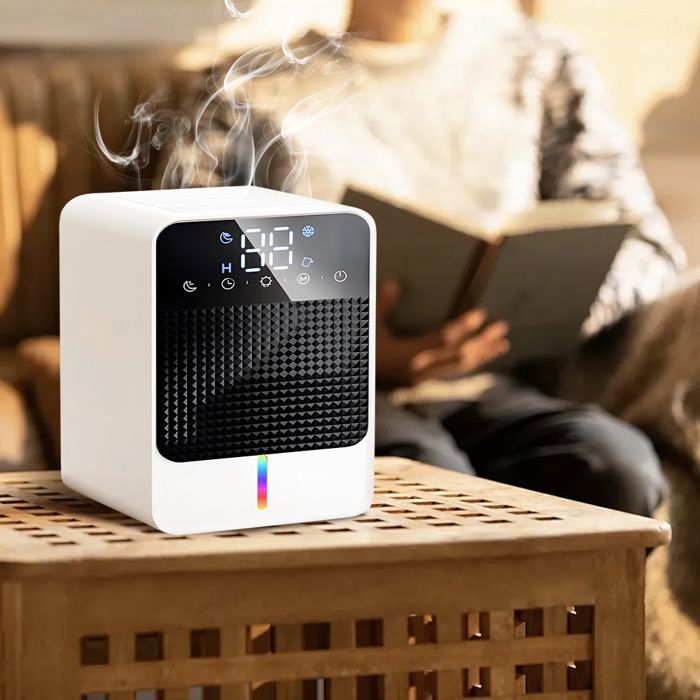 Déshumidificateur - WELAN - Portable - 1500 Ml - Silencieux - LED 7 Colorées - Bricolage