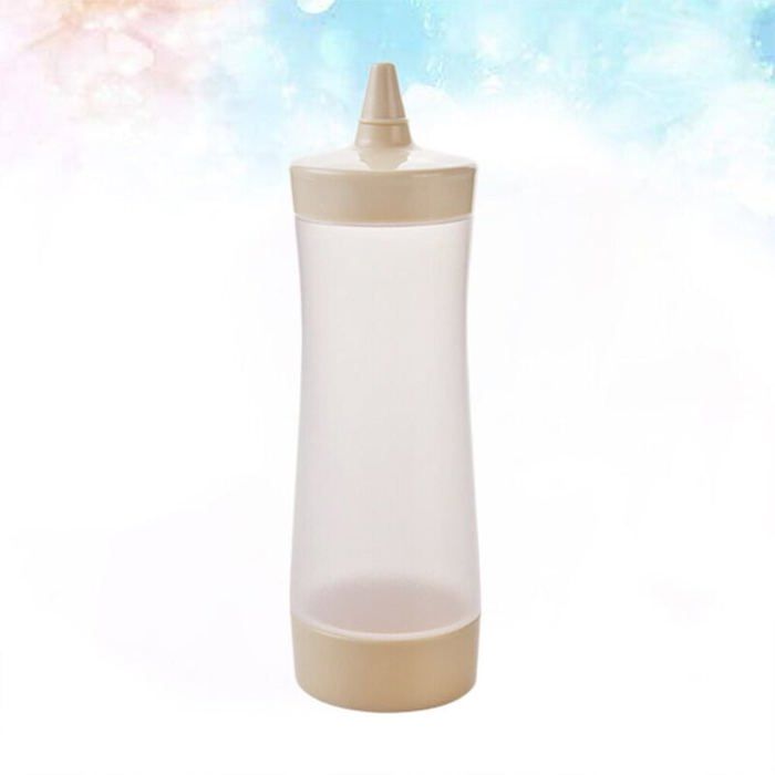 Lot De 3 Bouteilles à Presser 3 Trous - Distributeur Condiments Précis En Plastique Gradué Pour Ketchup, Moutarde, Huile D'Olive, Mayo, Vinaigrette & BBQ