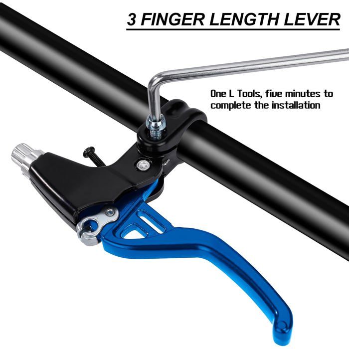 Paire De Leviers De Frein Pour Vélo Route – Alliage Aluminium – Double Guidon – 22mm