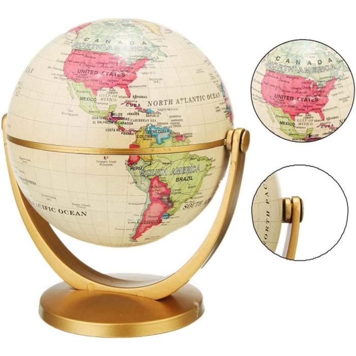 Globe terrestre antique - 10 cm