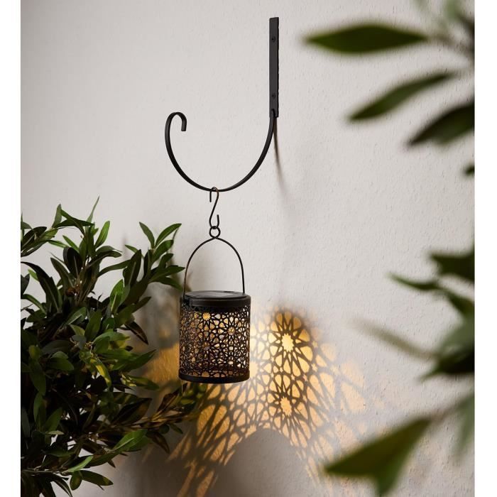 Lanterne Solaire Marocaine Blanche 30 Cm Tyvek - Lampion Résistant Extérieur Jardin, Mariage Et Fête