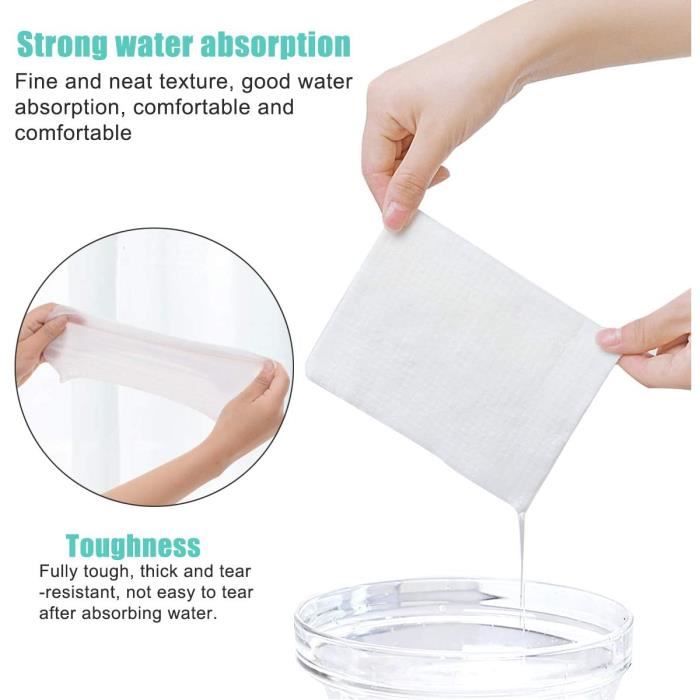 Classycoo Lot de 100 mini serviettes compressées jetables portables en coton pour voyage, camping, randonnée, sport, salon de beauté, lingettes pour les mains à la maison et autres activités de plein