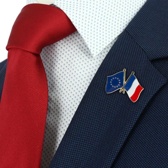 Pin's Drapeau Jumelage France Grande Bretagne - Broche Qualité Charles Le Jeune - Acier
