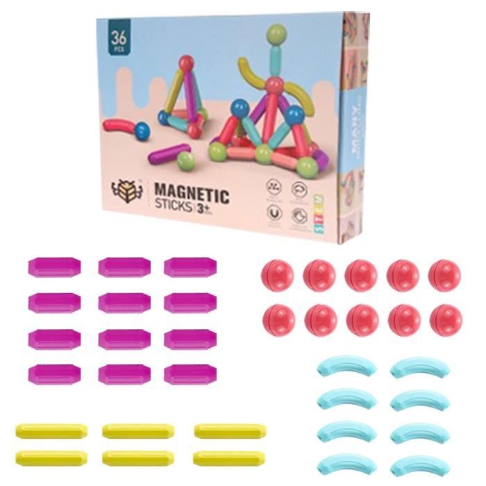 Jouet de bâtons magnétiques DRFEIFY - Construction magnétique