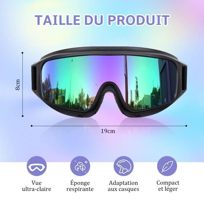ZHYAUN Lunettes De Moto,Lentilles De Protection Moto,Lunettes De Moto De Protection Motolunettes De Moto Retrolunettes De Cyclisme Retrolunettes De Moto En Cuir