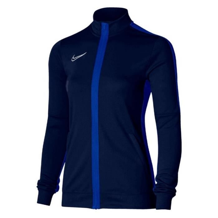 Jogging Femme Nike Swoosh Marine et Bleu Manches longues Multisport Respirant
