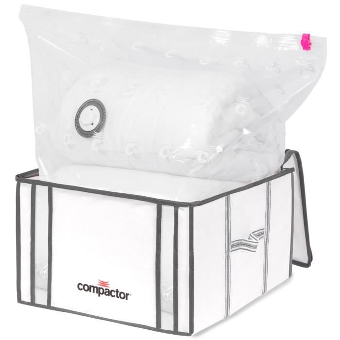 Compactor, Lot de 2 Sacs de Compression Sous Vide Voyage, Taille L,  Dimensions: 55 x 70 cm, RAN429383 - Cdiscount Maison