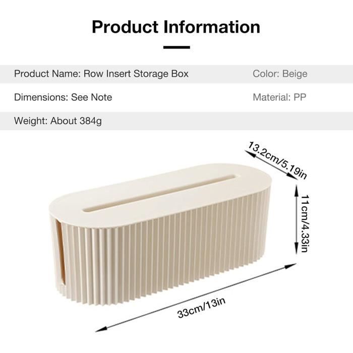 Boîte De Rangement Multiprise - Cache Multiprise Et Câbles - Coffre De