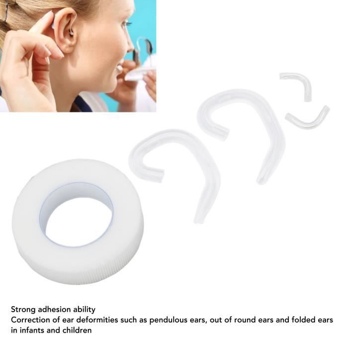 Autocollants Correcteurs D'Oreilles Décollées - 72 Patchs Cosmétiques Invisibles - Effet Elfique