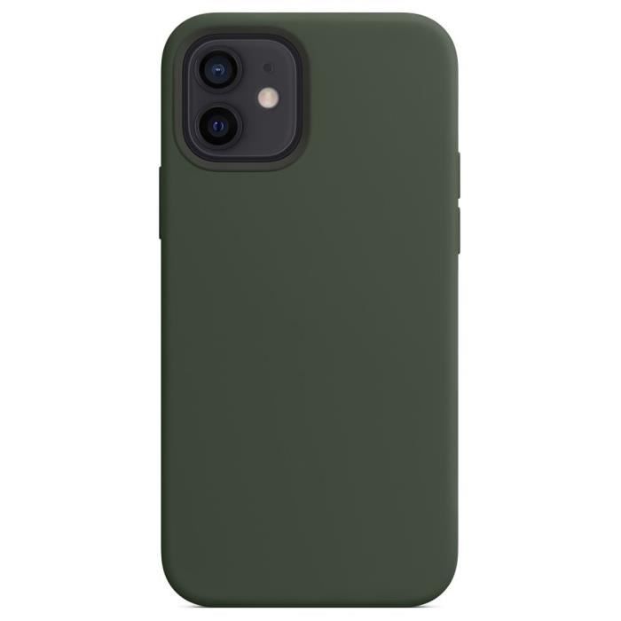 FELONY CASE – Coque iPhone 12 et iPhone 12 Pro – Housse de téléphone en  silicone vert fluo, Compatible avec la charge sans fil, 360°